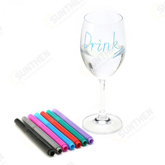 KC-CB13 Reusable Washable Non-toxic Wine Glass Maker Pen Wine Charm Accessories Bar Tools