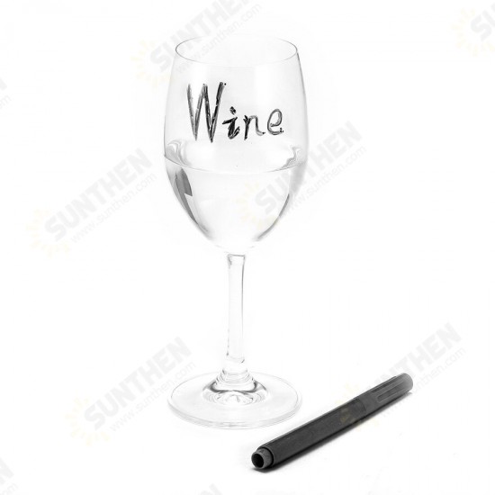 KC-CB13 Reusable Washable Non-toxic Wine Glass Maker Pen Wine Charm Accessories Bar Tools