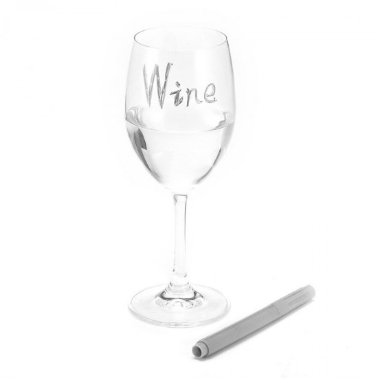 KC-CB13 Reusable Washable Non-toxic Wine Glass Maker Pen Wine Charm Accessories Bar Tools