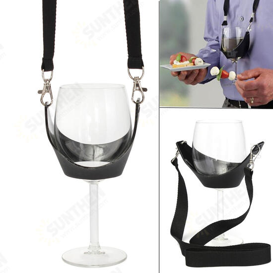 Portable Wine Glass Holder Strip Birthday Party Wine Holder Multifunction Bar Tool