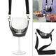 Portable Wine Glass Holder Strip Birthday Party Wine Holder Multifunction Bar Tool