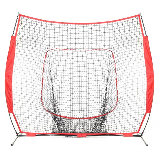Folding Baseball Net Baseball Practice Cage Portable Sport Hitting Net Outdoor Garden with Storage Bag