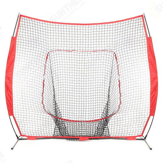 Folding Baseball Net Baseball Practice Cage Portable Sport Hitting Net Outdoor Garden with Storage Bag