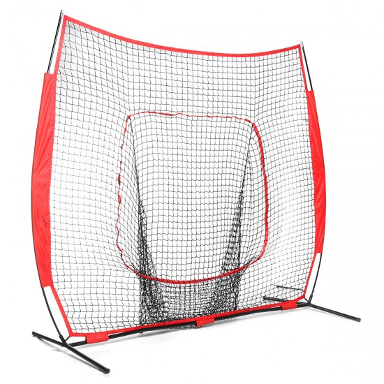 Folding Baseball Net Baseball Practice Cage Portable Sport Hitting Net Outdoor Garden with Storage Bag