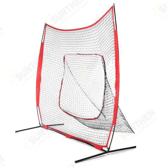 Folding Baseball Net Baseball Practice Cage Portable Sport Hitting Net Outdoor Garden with Storage Bag