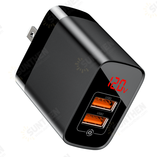 18W Dual USB Charger QC3.0 PD3.0 LED Display Fast Charging For iPhone XS 11Pro Mi10 Note 9S 18W Dual USB Charger QC3.0 PD3.0 LED Display Fast Charging For iPhone XS 11Pro Mi10 Note 9S
