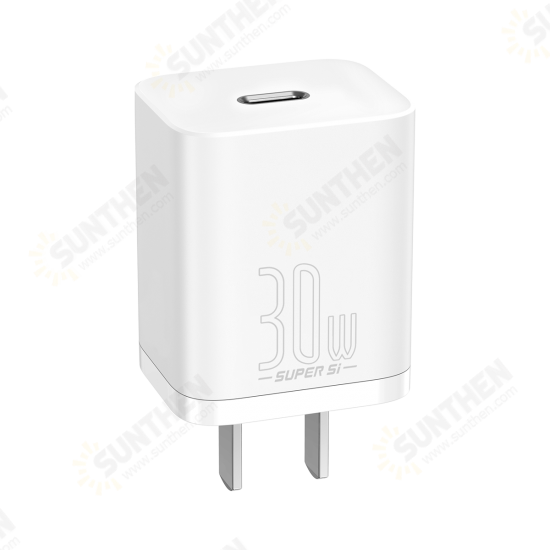 30W USB-C Charger Travel Charger Adapter Fast Charging For iPhone 12Pro Max Mini OnePlus 8Pro 8T