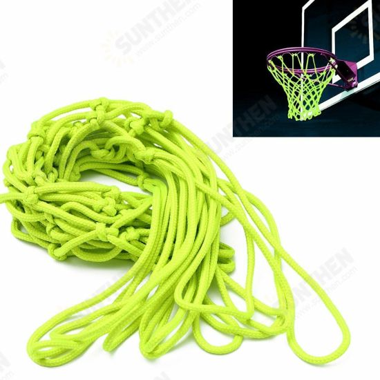 44x32cm Glow In The Dark Basketball Net Nylon Abrasion Resistant Easy to Install Outdoor Indoor Basketball Net for Adults