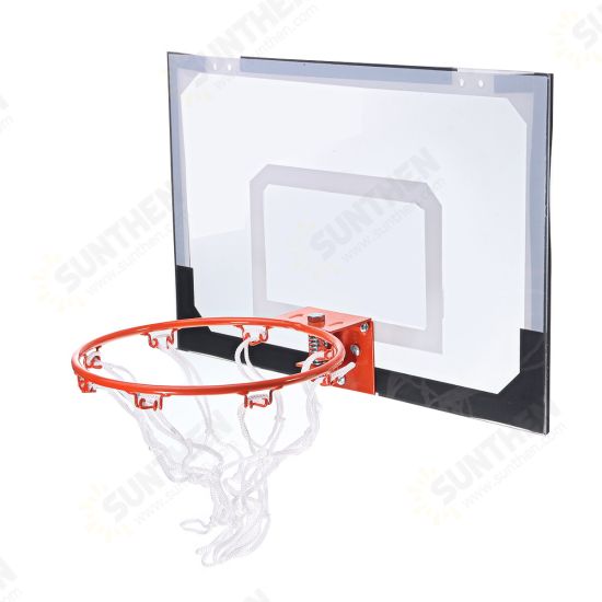 Adult Indoor Mini Basketball Hoop Backboard System Home Office Room Door Mount With Ball & Pump Sport Exercise Tools