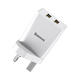 10.5W 2A Smart Protection Dual USB Travel Charger UK Plug Fast Charging Speed Mini Universal Charger Adapter for Samsung S10+ 9T Note8