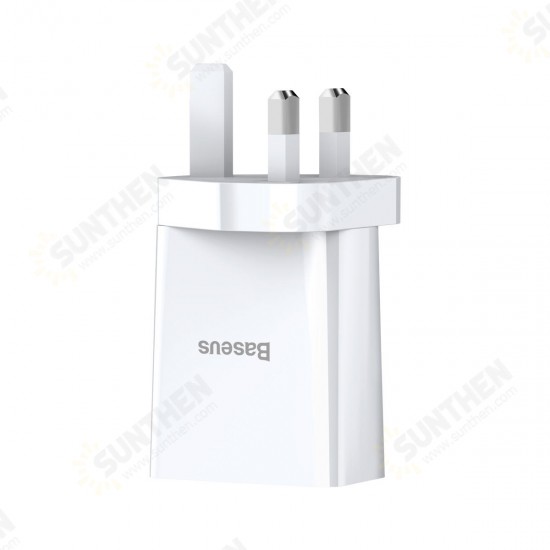 10.5W 2A Smart Protection Dual USB Travel Charger UK Plug Fast Charging Speed Mini Universal Charger Adapter for Samsung S10+ 9T Note8