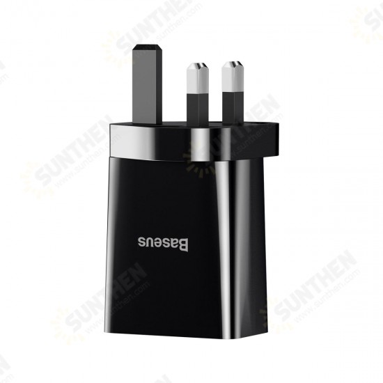 10.5W 2A Smart Protection Dual USB Travel Charger UK Plug Fast Charging Speed Mini Universal Charger Adapter for Samsung S10+ 9T Note8