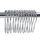 12Pcs Stainless Steel Shower Curtain Hooks Rings Rods For Bathroom