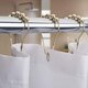 12Pcs Stainless Steel Shower Curtain Hooks Rings Rods For Bathroom