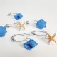 12pcs Resin Decorative Seashell Home Shower Curtain Hooks Bathroom Beach Shell Decor