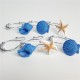 12pcs Resin Decorative Seashell Home Shower Curtain Hooks Bathroom Beach Shell Decor