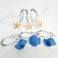 12pcs Resin Decorative Seashell Home Shower Curtain Hooks Bathroom Beach Shell Decor 12pcs Resin Decorative Seashell Home Shower Curtain Hooks Bathroom Beach Shell Decor
