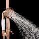 203x130mm Luxury European Chrome Golden Color Shower Spray Bathroom Faucet Bath Set Accessories