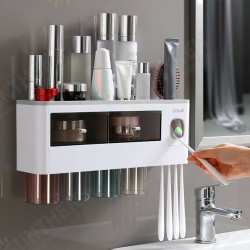 2/3/4 Cups Multi-function Toothbrush Holder Waterproof Anti-dust Mouth Cup Rack Wall-mounted Toothbrush Holder 2/3/4 Cups Multi-function Toothbrush Holder Waterproof Anti-dust Mouth Cup Rack Wall-mounted Toothbrush Holder