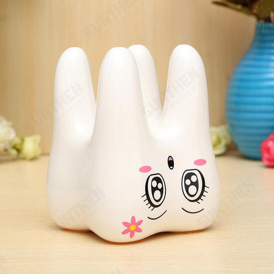 4 Holes Smily Face Toothbrush Holder Rack Cartoon Design Toothbrush Bracket