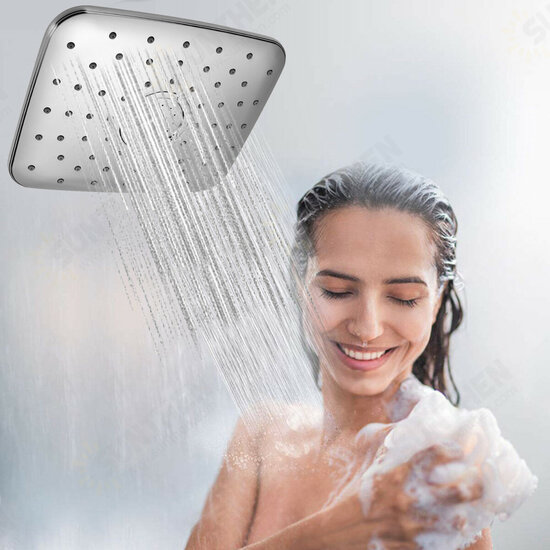 5-in-1 Rainfall Handheld Shower Head Combo 3 Level Adjustable Dual Square Hose