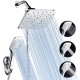 5-in-1 Rainfall Handheld Shower Head Combo 3 Level Adjustable Dual Square Hose