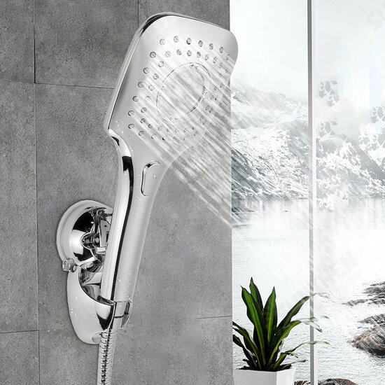 5-in-1 Rainfall Handheld Shower Head Combo 3 Level Adjustable Dual Square Hose