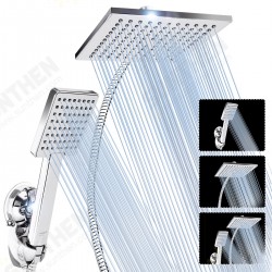 8 Inch Large Angle-adjustable Square Shower Head Electroplating Five Piece Set 8 Inch Large Angle-adjustable Square Shower Head Electroplating Five Piece Set