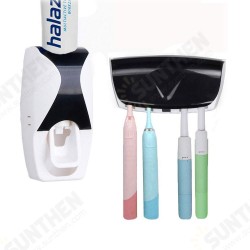 Automatic Bathroom Wall Mounted Toothpaste Dispenser With Five Toothbrush Holder Automatic Bathroom Wall Mounted Toothpaste Dispenser With Five Toothbrush Holder