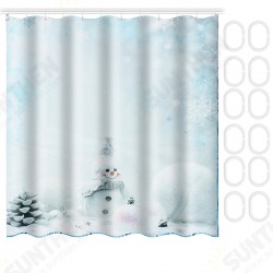 Bathroom Set Non Slip Rug Lid Toilet Cover Bathroom Mat Shower Curtain Snowman Bathroom Set Non Slip Rug Lid Toilet Cover Bathroom Mat Shower Curtain Snowman
