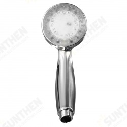 Chrome Bathroom Handheld ABS LED Shower Head 7 Color Changing Water Glow Light Chrome Bathroom Handheld ABS LED Shower Head 7 Color Changing Water Glow Light