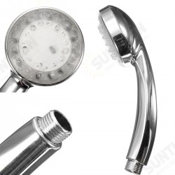 Chrome Bathroom Handheld ABS LED Shower Head 7 Color Changing Water Glow Light Chrome Bathroom Handheld ABS LED Shower Head 7 Color Changing Water Glow Light