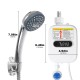 3500W 220V Mini Water Heater Hot Electric Tankless Household Bathroom Faucet with Shower Head LCD Temperature Display