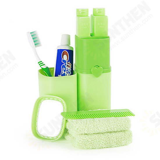 BX-123 Protable Bathroom Wash Gargle Suit Wash Cup Travel Camping Shampoo Bottle Set