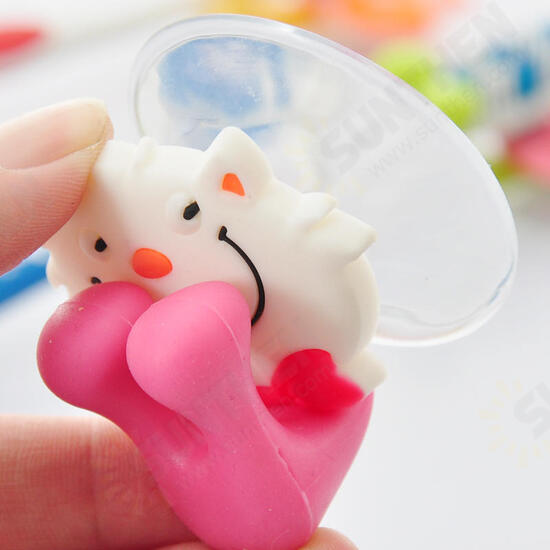 BX-723 Creative Cute Cartoon Animal Powerful Sucker Toothbrush Holder