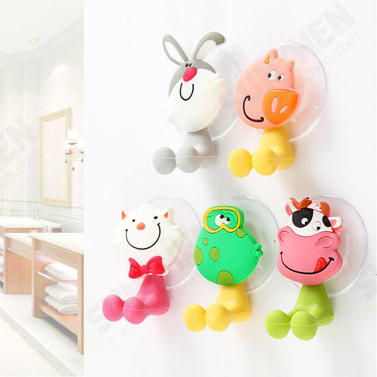 BX-723 Creative Cute Cartoon Animal Powerful Sucker Toothbrush Holder