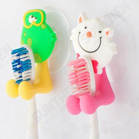 BX-723 Creative Cute Cartoon Animal Powerful Sucker Toothbrush Holder