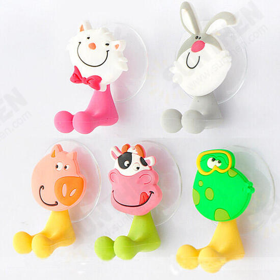 BX-723 Creative Cute Cartoon Animal Powerful Sucker Toothbrush Holder