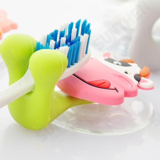 BX-723 Creative Cute Cartoon Animal Powerful Sucker Toothbrush Holder