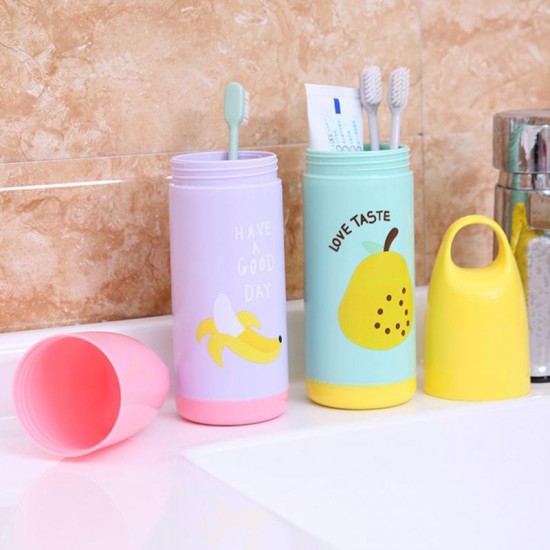 Portable Travel Case Toothpaste Box Cartoon Toothbrush Storage Cup Baskets Holder