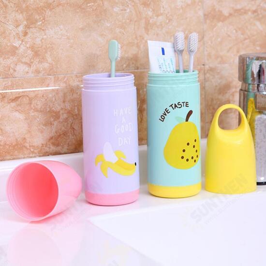 Portable Travel Case Toothpaste Box Cartoon Toothbrush Storage Cup Baskets Holder