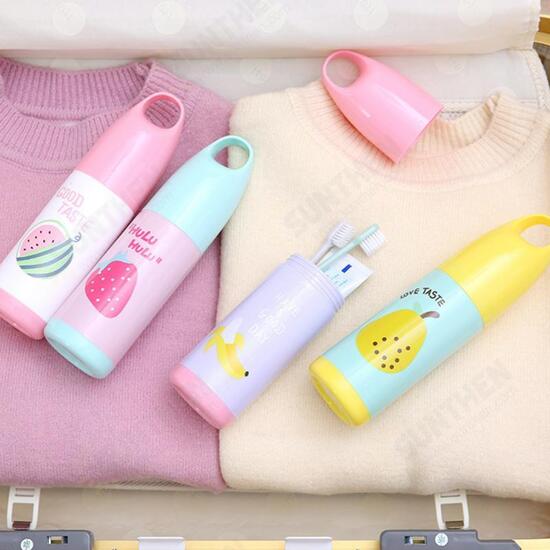 Portable Travel Case Toothpaste Box Cartoon Toothbrush Storage Cup Baskets Holder