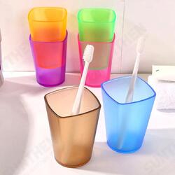 WX Eco-friendly Japanese-style Thick Circular Cup Toothbrush Holder Cup Translucent WX Eco-friendly Japanese-style Thick Circular Cup Toothbrush Holder Cup Translucent