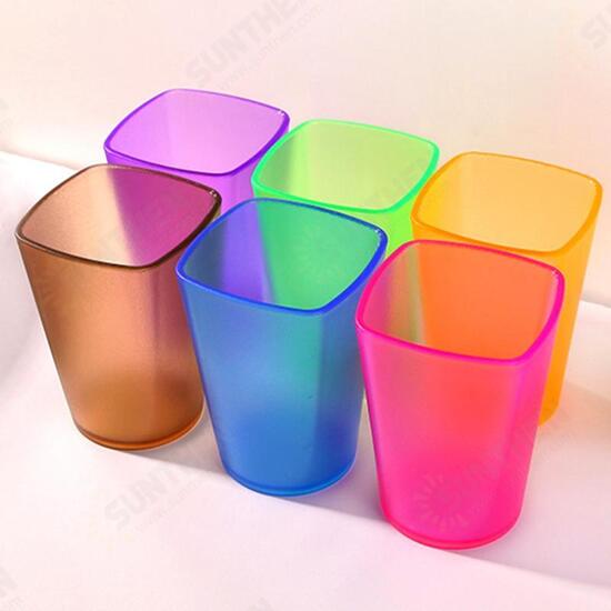 WX Eco-friendly Japanese-style Thick Circular Cup Toothbrush Holder Cup Translucent