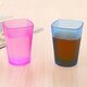 WX Eco-friendly Japanese-style Thick Circular Cup Toothbrush Holder Cup Translucent