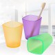 WX Eco-friendly Japanese-style Thick Circular Cup Toothbrush Holder Cup Translucent