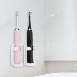 2Pcs Creative Traceless Stand Rack Toothbrush Organizer Electric Toothbrush Wall-Mounted Holder Space Saving Bathroom Accessories 2Pcs Creative Traceless Stand Rack Toothbrush Organizer Electric Toothbrush Wall-Mounted Holder Space Saving Bathroom Accessories
