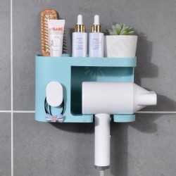 Multifunction Adhesive Hair Dryer Holder Bathroom Hair Blow Drier Holder with Hair Care Tools Storage Baskets Multifunction Adhesive Hair Dryer Holder Bathroom Hair Blow Drier Holder with Hair Care Tools Storage Baskets