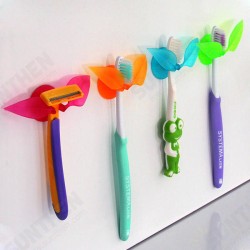 Multifunction Suction Leaf Shape Toothbrush Shaver Sundries Holder Multifunction Suction Leaf Shape Toothbrush Shaver Sundries Holder
