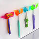 Multifunction Suction Leaf Shape Toothbrush Shaver Sundries Holder